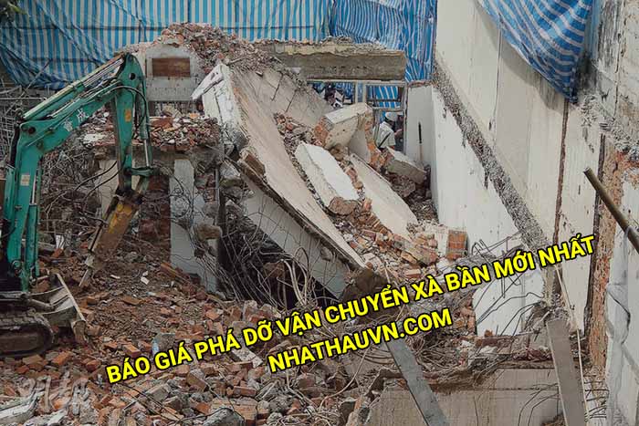 Báo giá phá dỡ vận chuyển xà bần trọn gói mới nhất