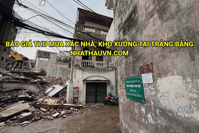 Báo giá thu mua xác nhà, kho xưởng tại Trảng Bàng
