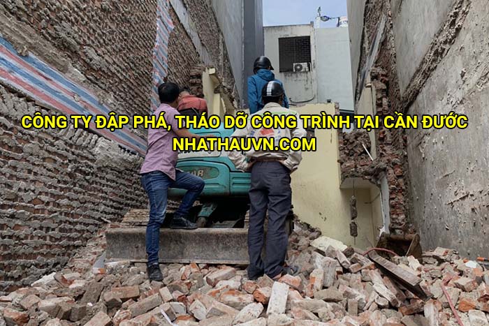 Công ty đập phá, tháo dỡ công trình tại Cần Đước