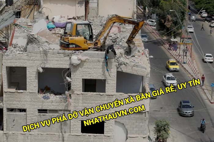 Dịch vụ phá dỡ vận chuyển xà bần giá rẻ, uy tín