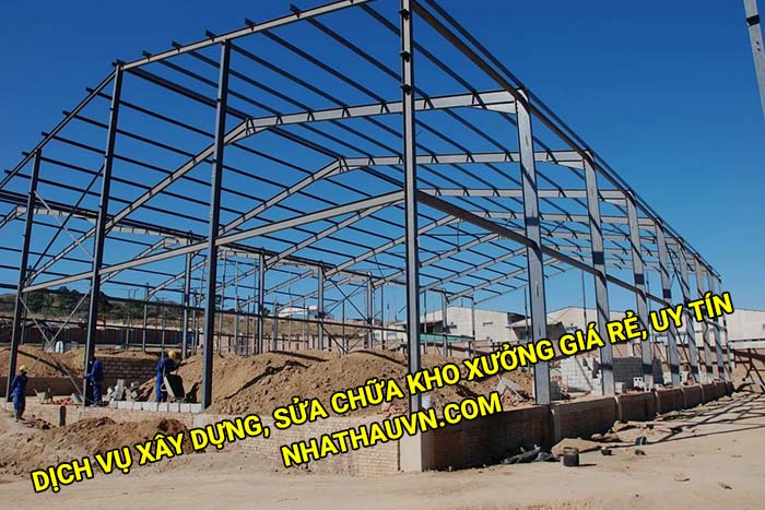 Dịch vụ xây dựng, sửa chữa kho xưởng giá rẻ, uy tín