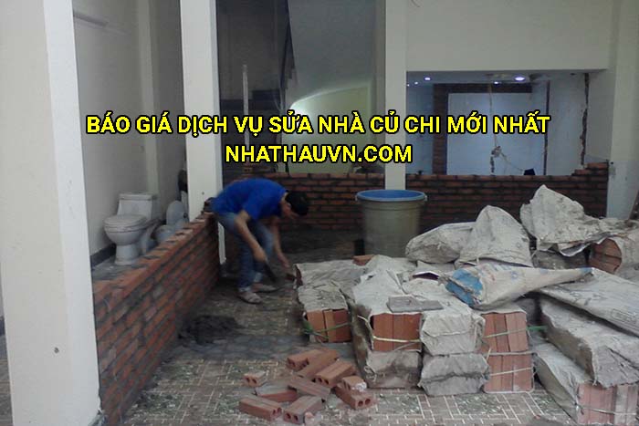 Báo giá dịch vụ sửa nhà Củ Chi mới nhất