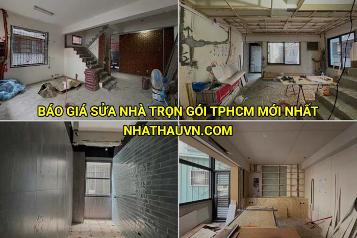 Báo giá sửa nhà trọn gói Tphcm mới nhất