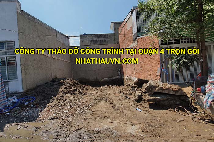 Công ty tháo dỡ công trình tại Quận 4 trọn gói