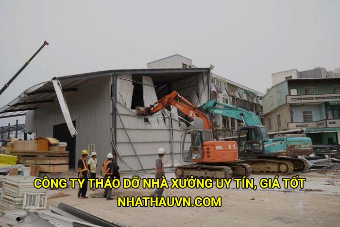 Công ty tháo dỡ nhà xưởng uy tín, giá tốt