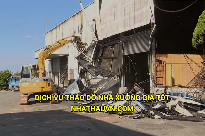 Dịch vụ tháo dỡ nhà xưởng giá tốt