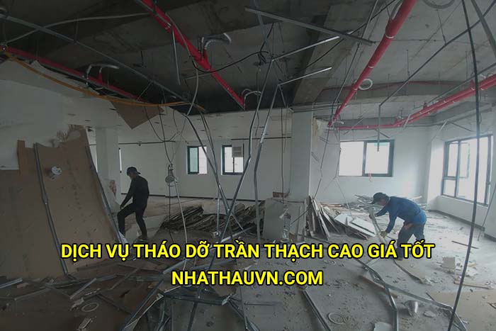 Dịch vụ tháo dỡ trần thạch cao giá tốt