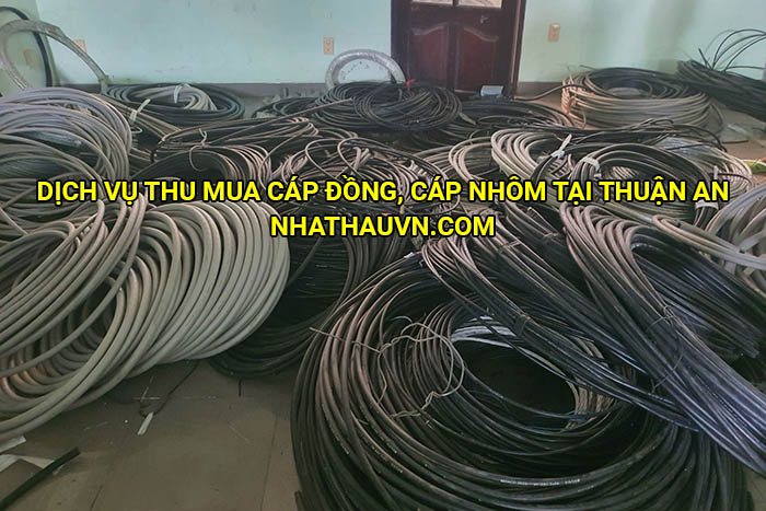 Dịch vụ thu mua cáp đồng, cáp nhôm tại Thuận An