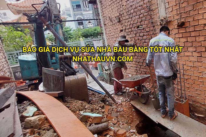 Báo giá dịch vụ sửa nhà Bàu Bàng tốt nhất